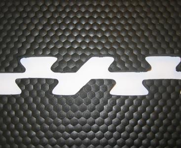 Rubber puzzelmat stalvloer