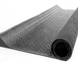 Traanplaatrubber op rol