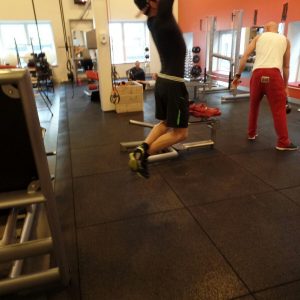 Rubber fitness vloer