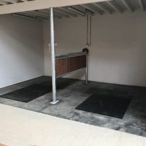 Slijtmat rubber paarden