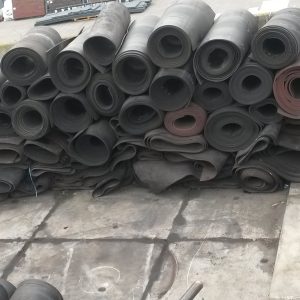 Partij rollen gebruikte transportband